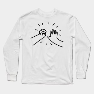 Cat Paw High-Five Long Sleeve T-Shirt